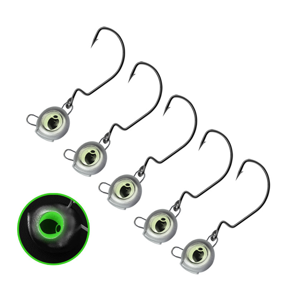 Fishing Hook Weedless - 10 stuks Weedless Jig Heads met