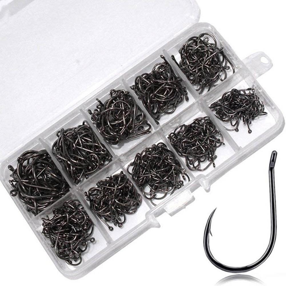 Fishing Hook Circle - 100/500 Stuks Vishaken Set Koolstofstaal Enkele