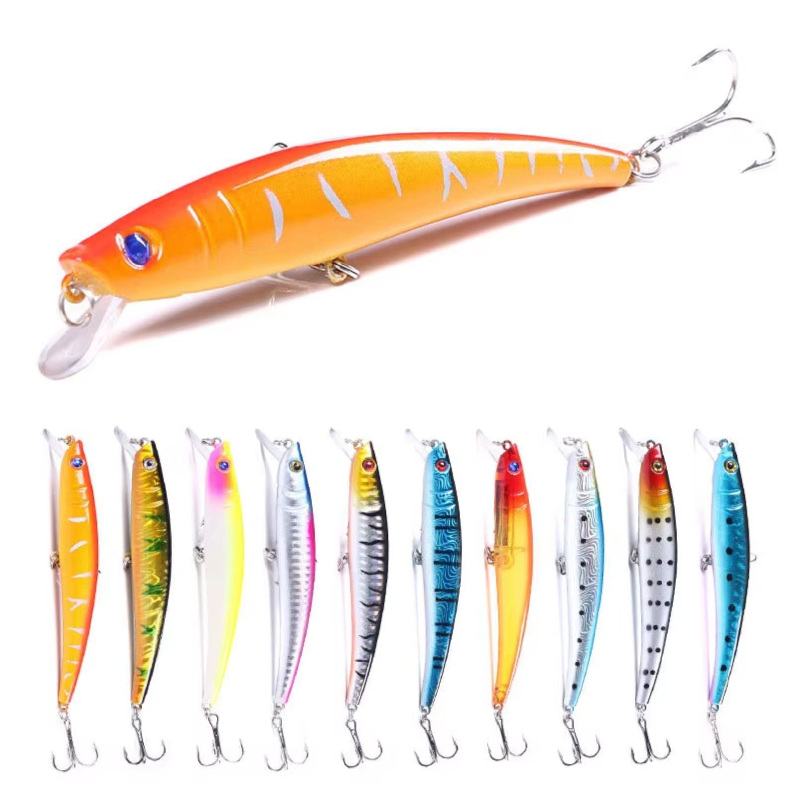 Fishing Hook Treble - Minnow Vissen Lokken 110mm 13g Hard