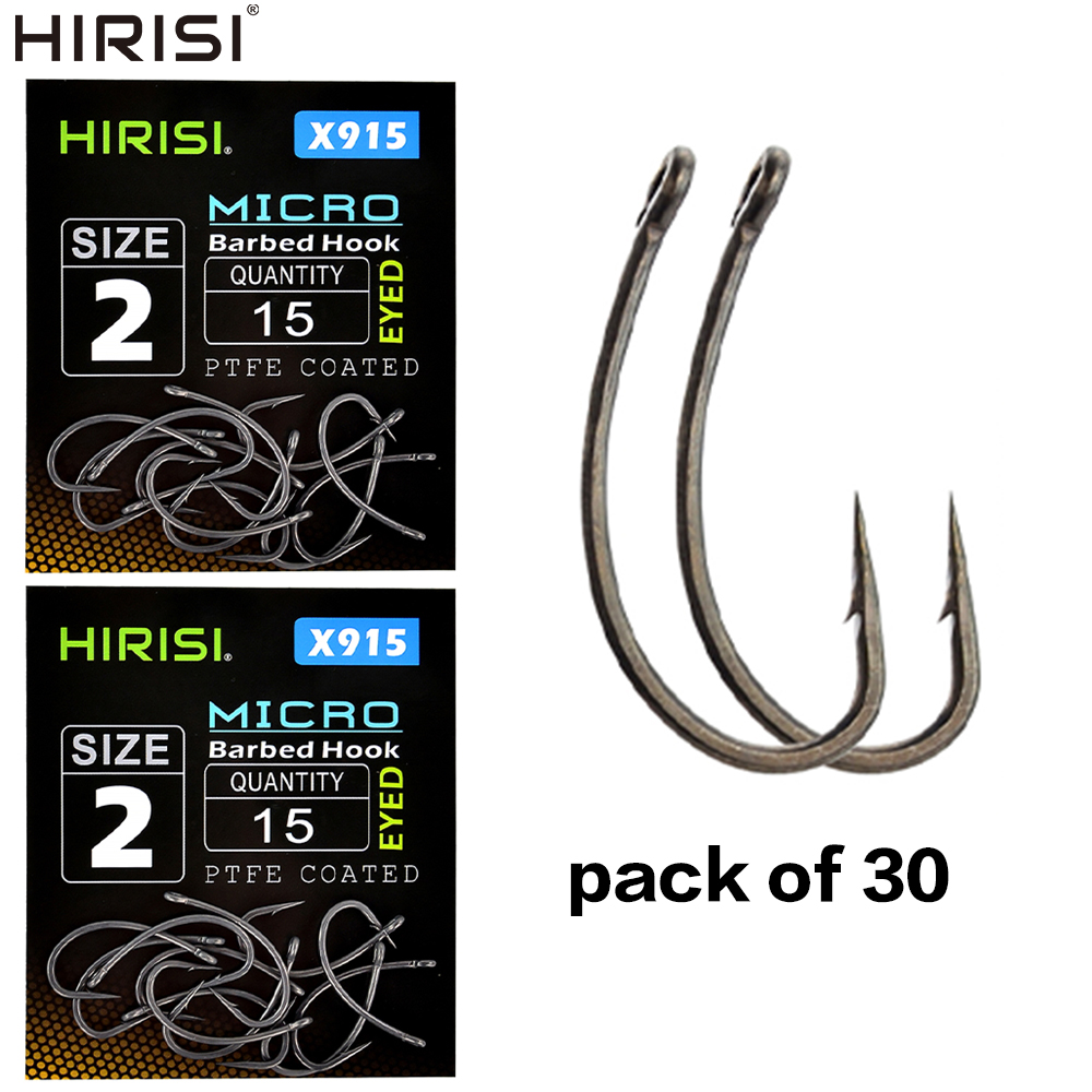 Fishing Hook Offset - Hirisi 30x Karpervissen Haken Met Oog