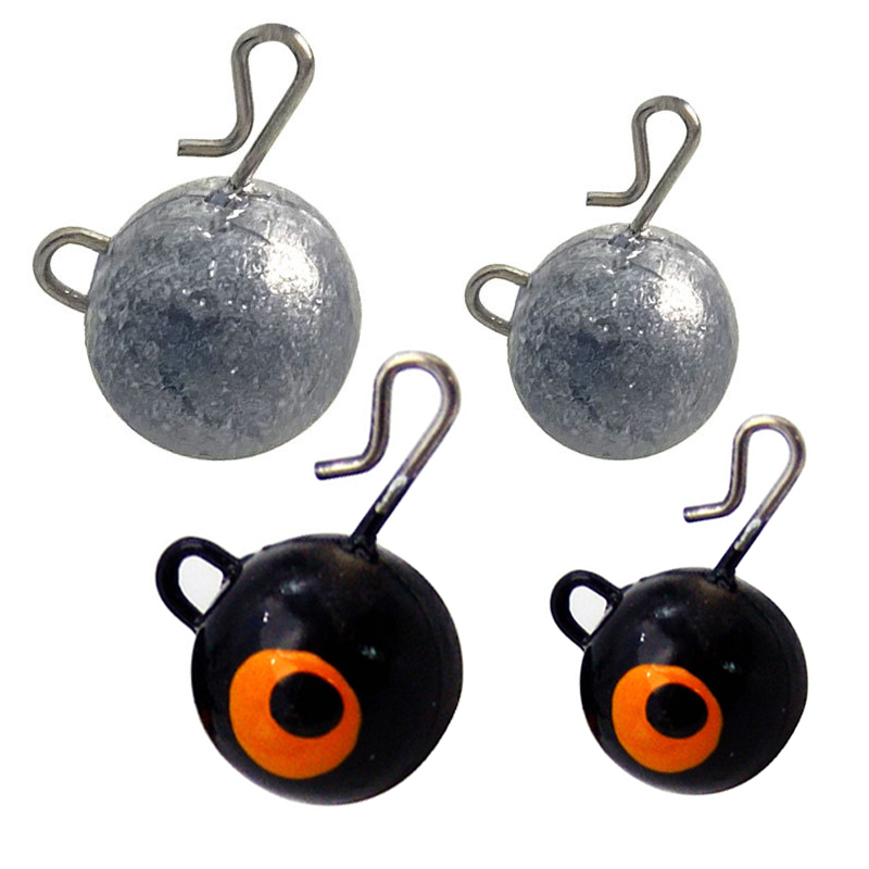 Fishing Hook Jig - 5 Stuks Visgewicht Zinklood Ronde Bal
