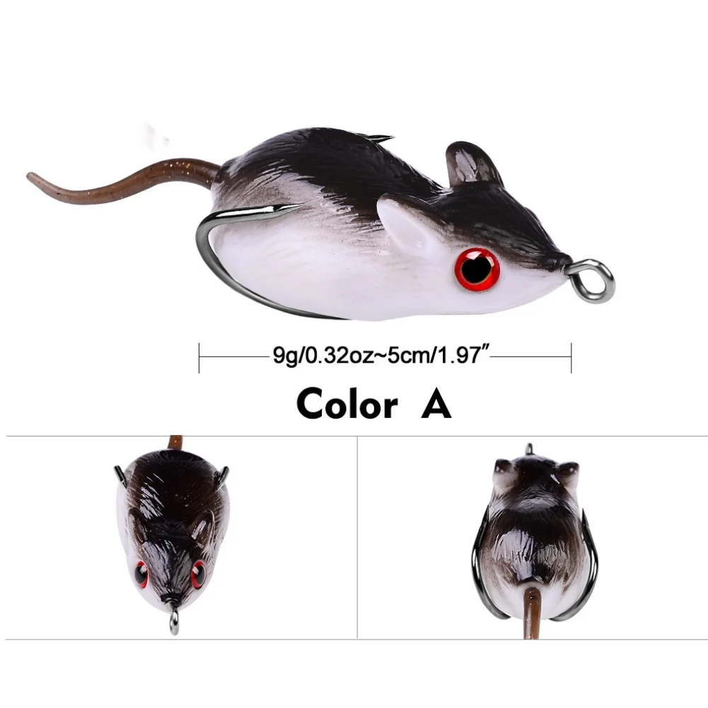 Fishing Hook Weedless - Zacht amfibisch vislokmiddel met onkruidvrije dubbele
