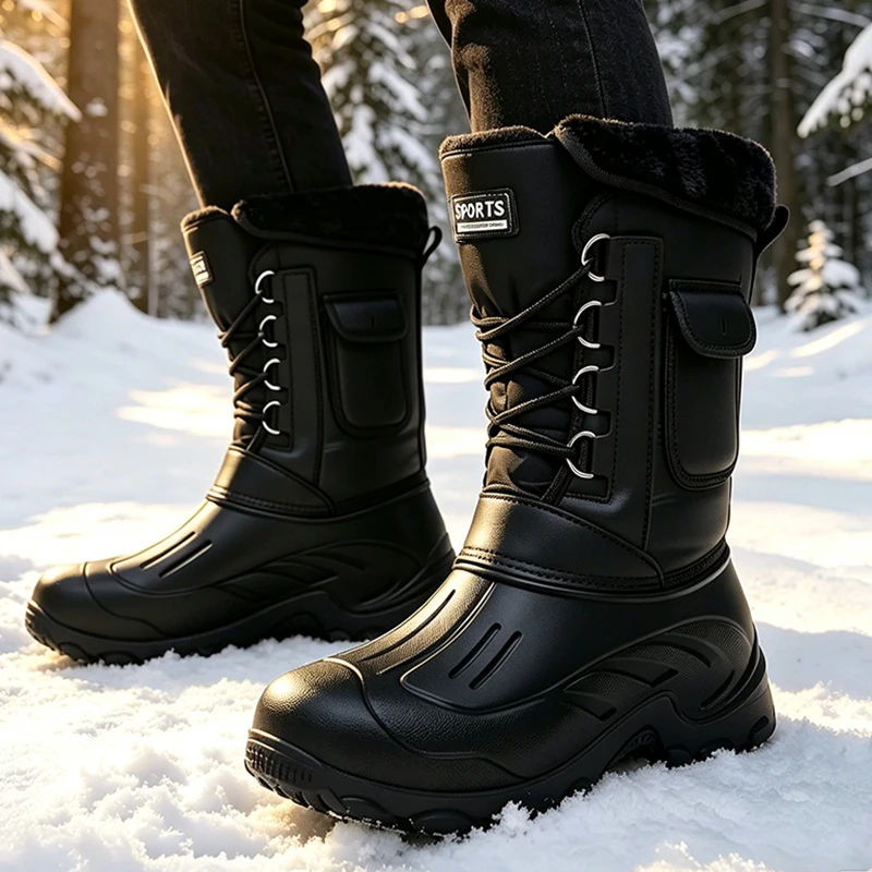 Fishing Hook - Mannen Winter Snowboots Outdoor Visschoenen Sneeuwtrekkingschoenen