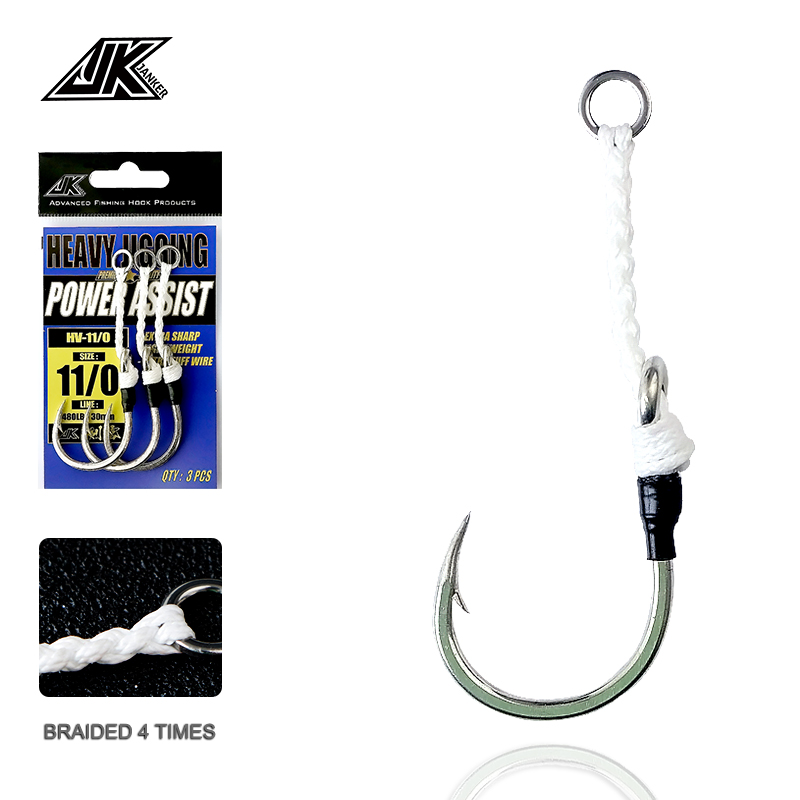 Fishing Hook Assortment - JK HV Heavy Assist Zeevisserij 4X