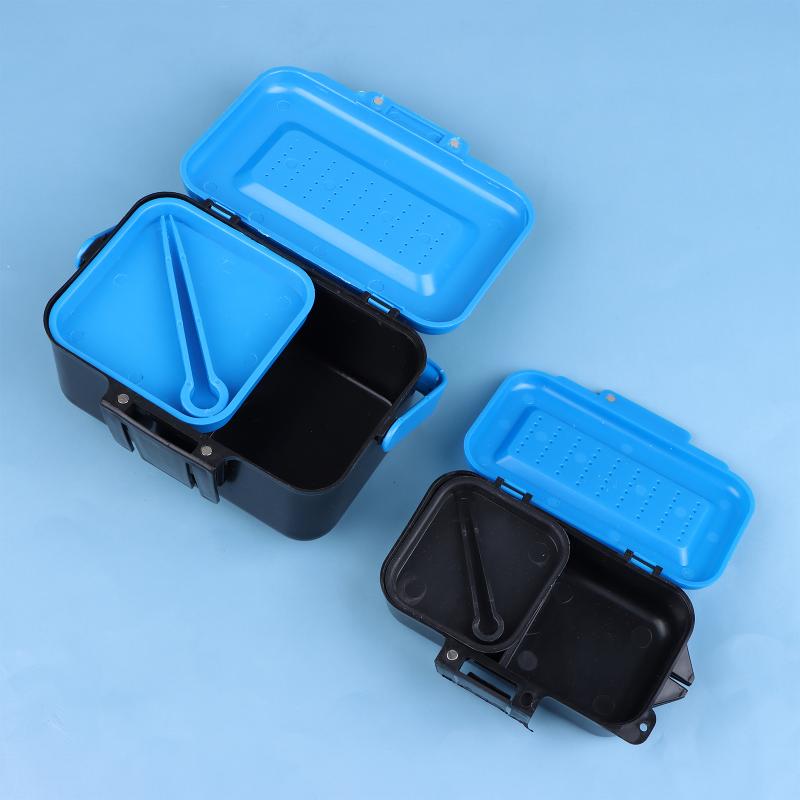 Fishing Hook Box - Draagbare vislokdoos, levende aasdoos, haakjesdoos, regenwormen
