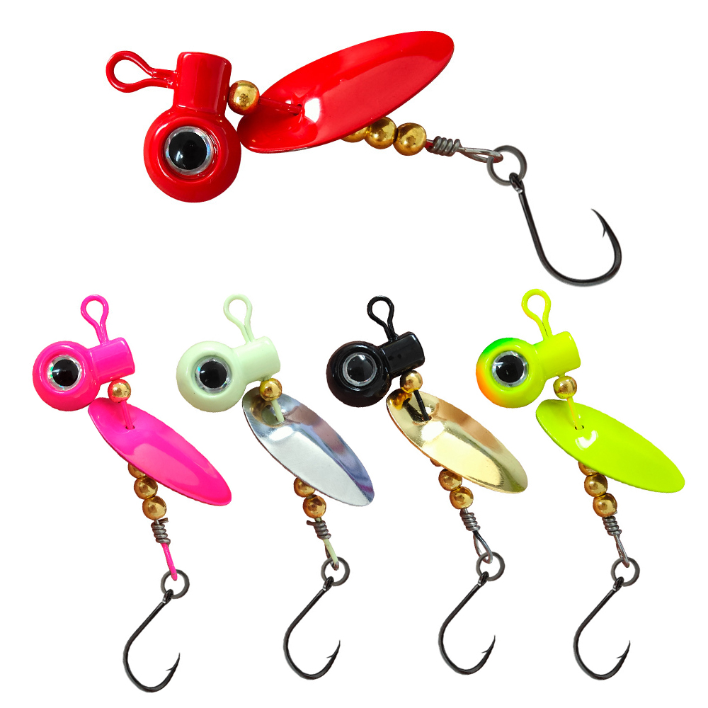 Fishing Hook Offset - 5 stks Crappie Jig Heads Met