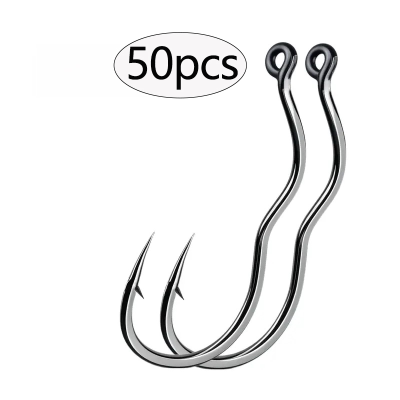 Fishing Hook Circle - 50 stuks duurzame automatische flip koolstofstaal