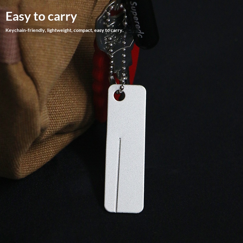 Fishing Hook - Mini diamant slijpsteen sleutelhanger gereedschap hoge