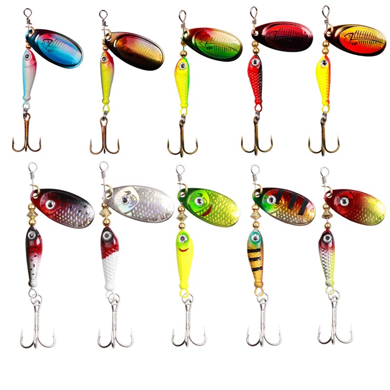 Fishing Hook Treble - 10 stks/set Spinner Lokt 9.1g 7