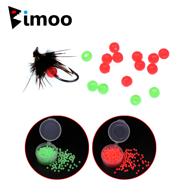 Fishing Hook Treble - Bimoo 200 stks/doos Soft Glow Bead