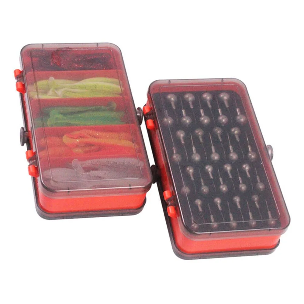 Fishing Hook Jig - Draagbare dubbelzijdige split aasdoos crank jig