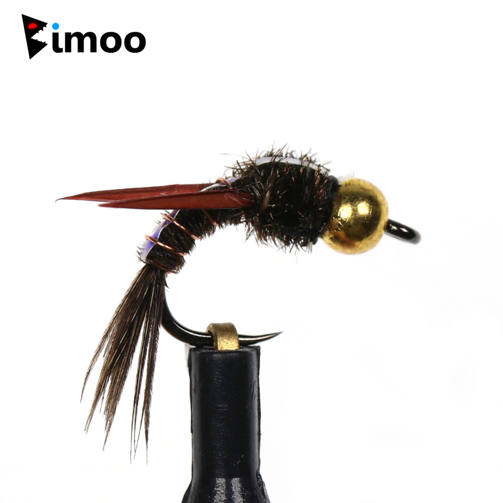 Fishing Hook Barbless - Bimoo 8 stks Messing Beadhead Evil