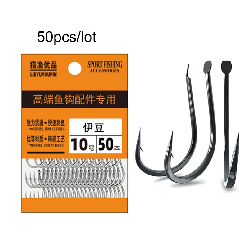 Fishing Hook Assortment - 50 STKS Kleine Vishaken Koolstofstaal Zoetwater