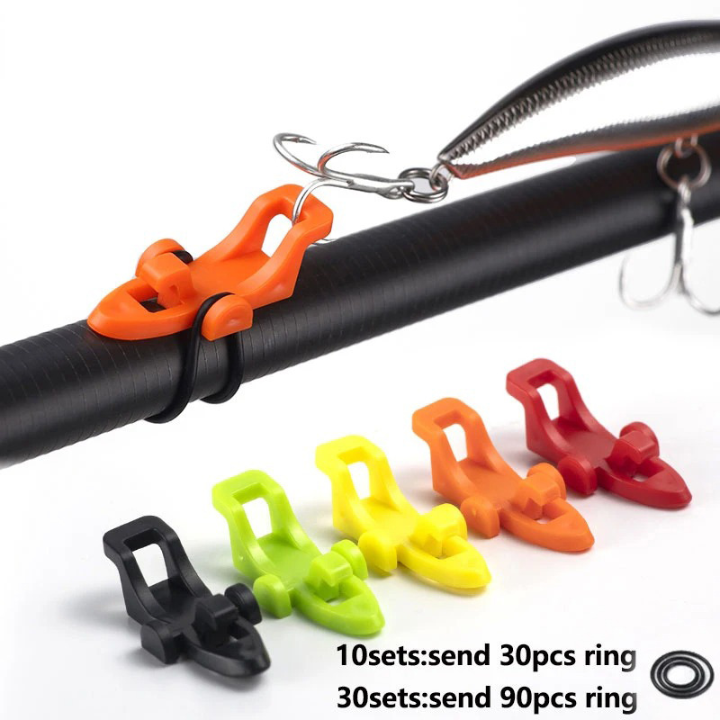 Fishing Hook Jig - 10-30 stuks Hengel Pole Hook Keeper