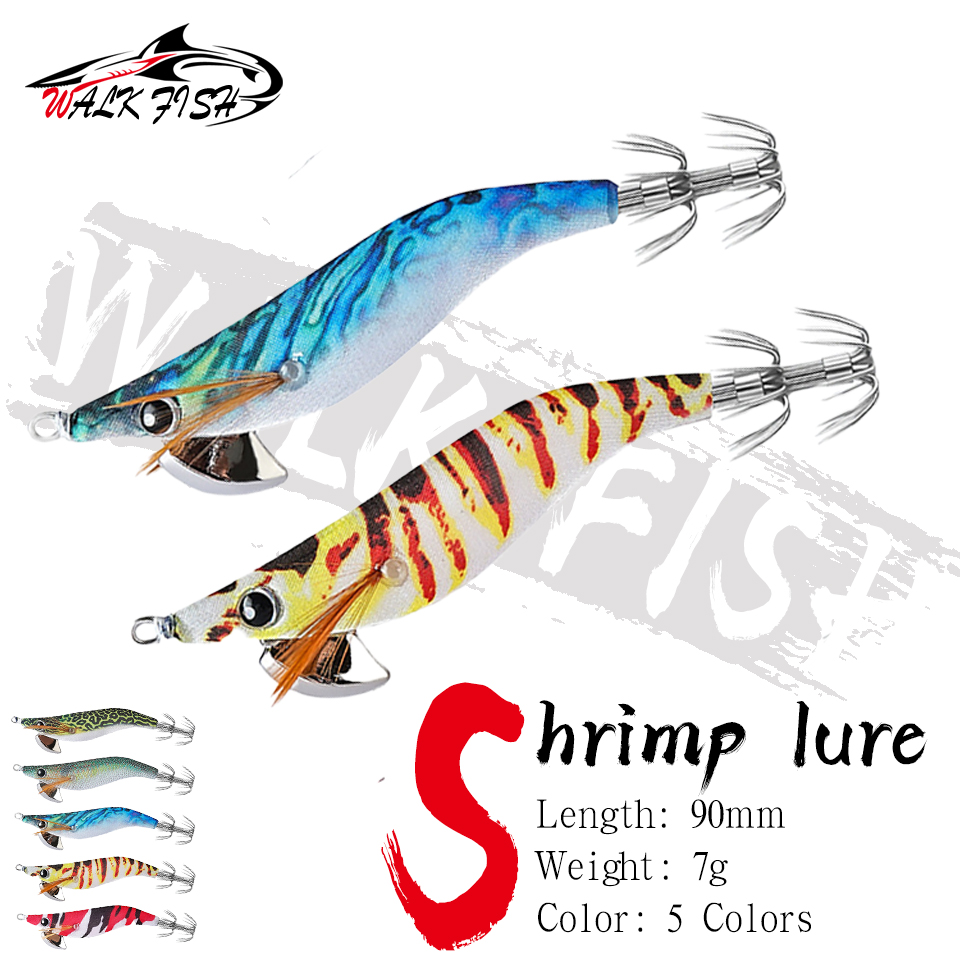 Fishing Hook Jig - WALK FISH Garnalen- en inktvis aas,