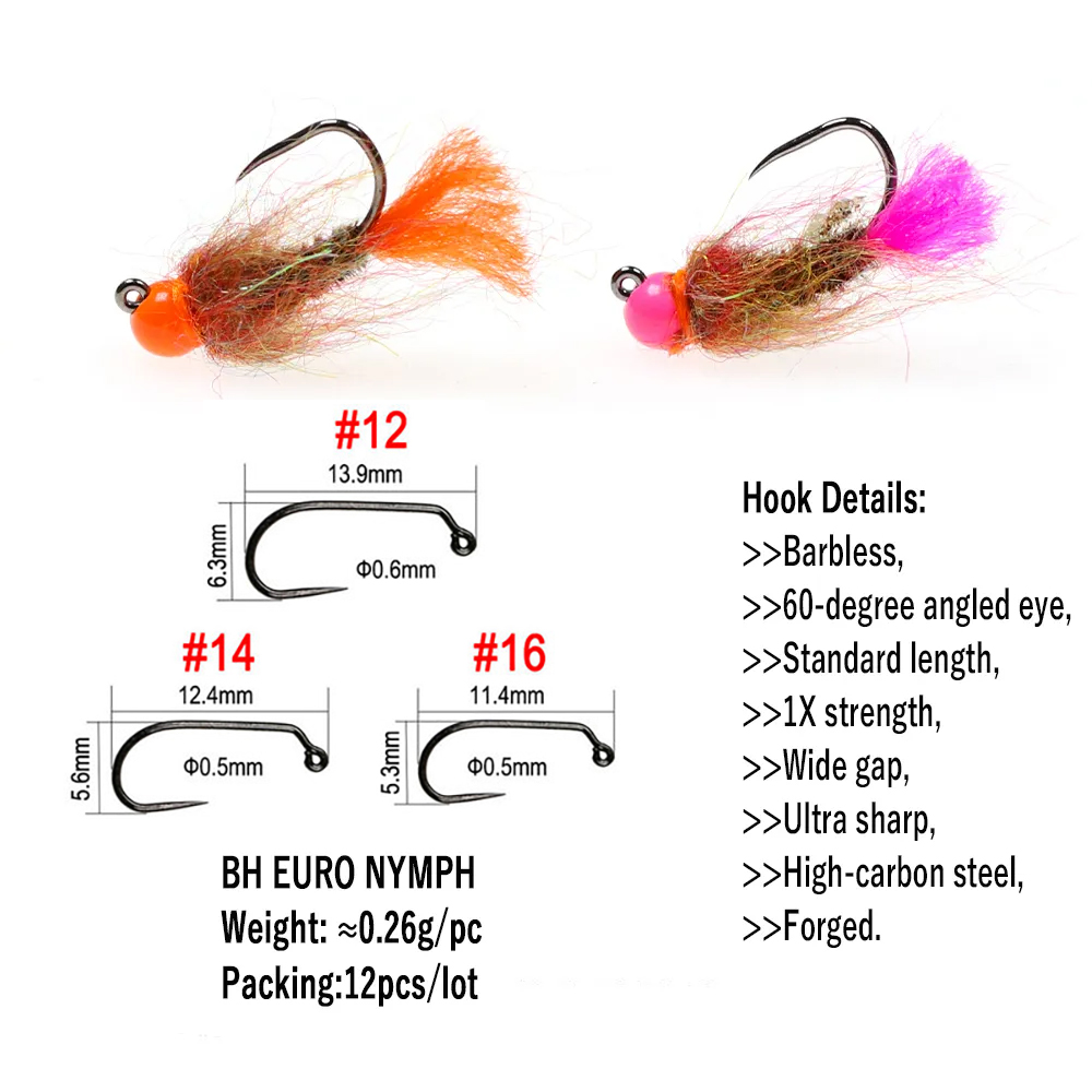 Wifreo 12 Stuks Wolfraam Krale - Fishing Hook Barbless recensie en prijs
