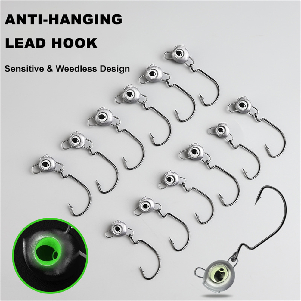 10 stuks Weedless Jig Heads me - Fishing Hook Weedless recensie en prijs