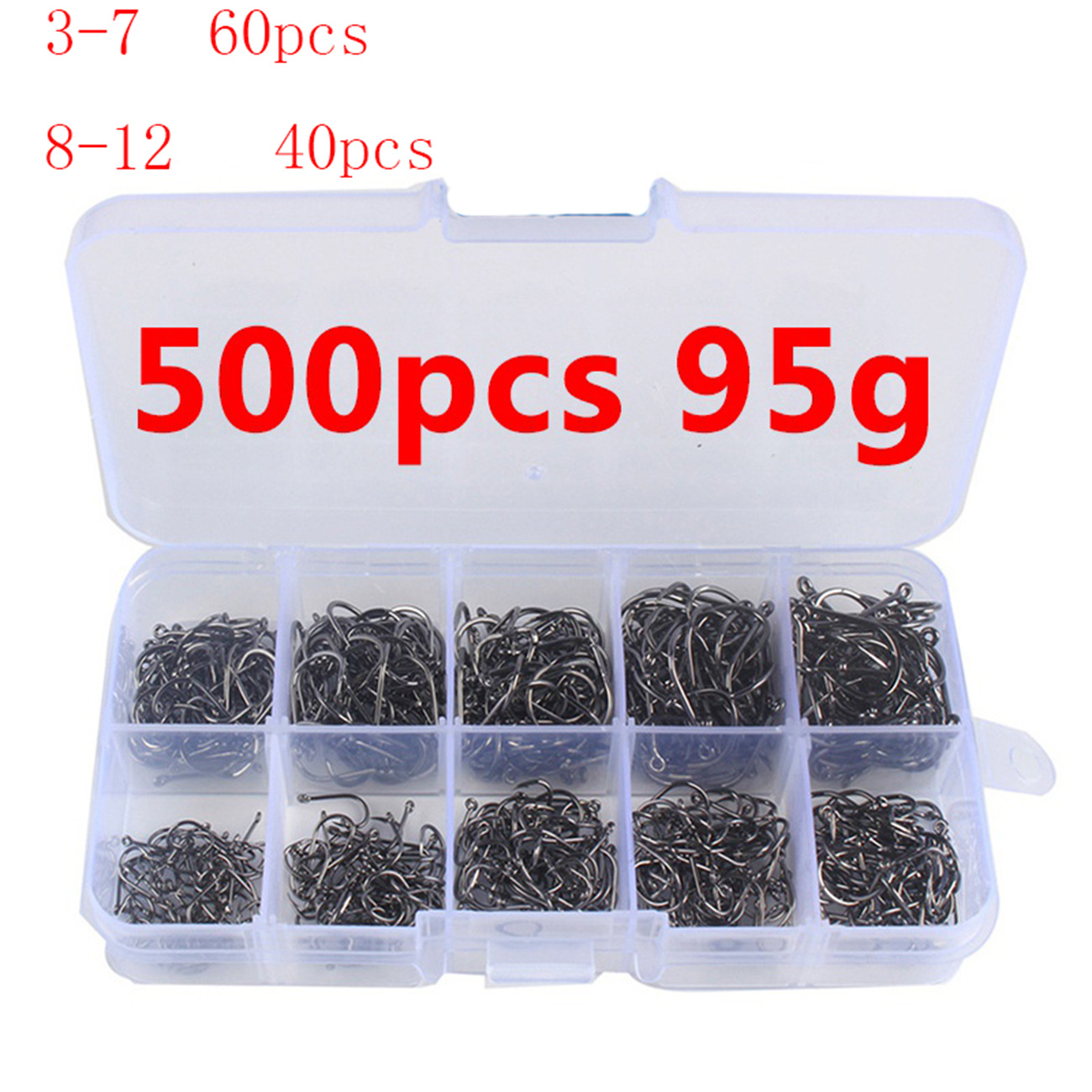 100/500 Stuks Vishaken Set Koo - Fishing Hook Circle recensie en prijs