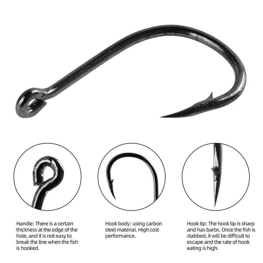 100/500 Stuks Vishaken Set Koo - Fishing Hook Circle recensie en prijs