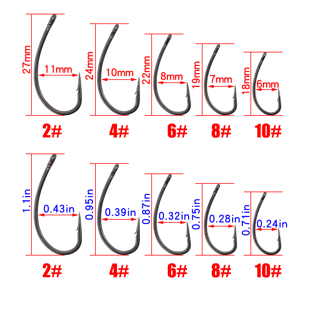 Hirisi 30x Karpervissen Haken  - Fishing Hook Offset recensie en prijs