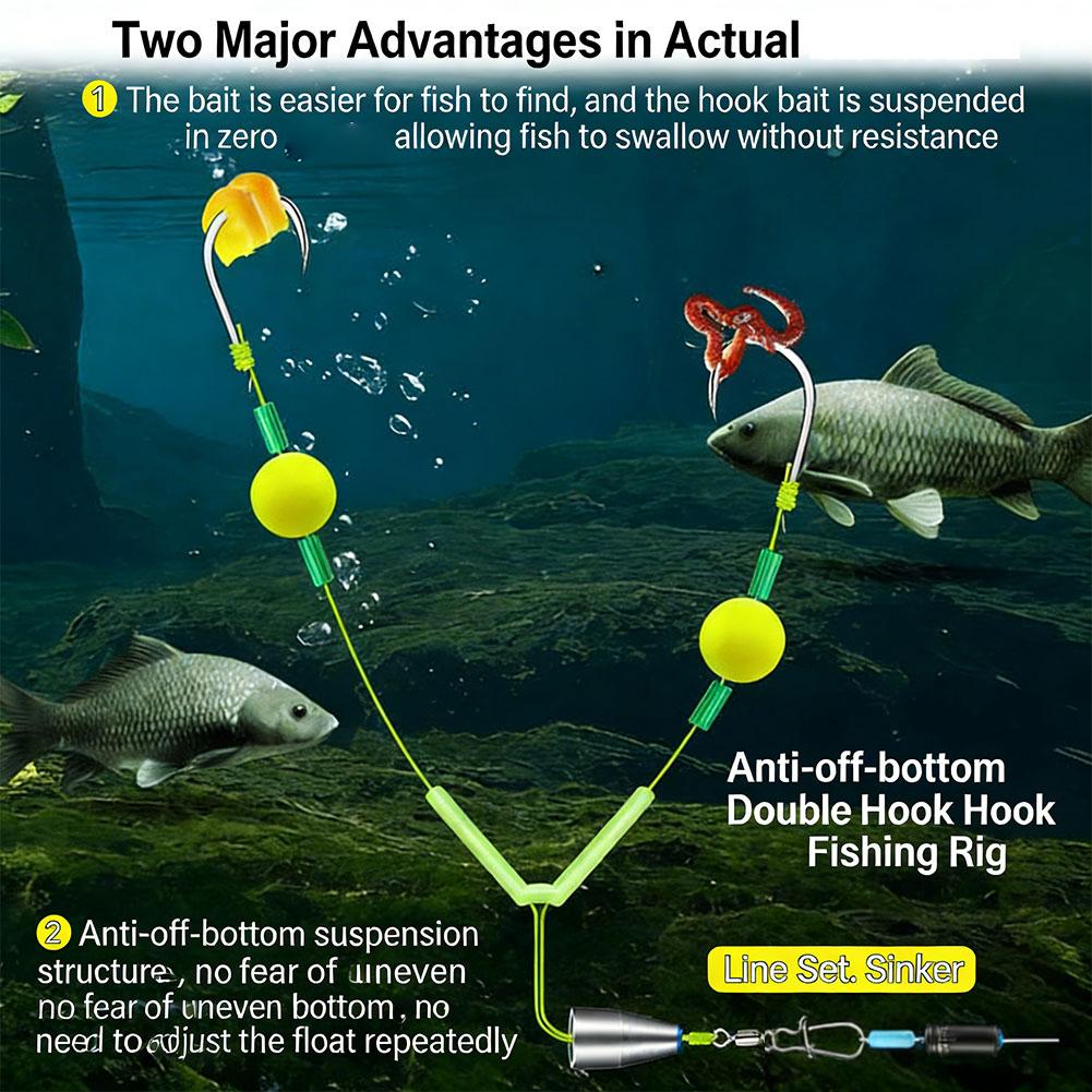 Omgekeerde Off-Bottom Double H - Fishing Hook Weedless recensie en prijs