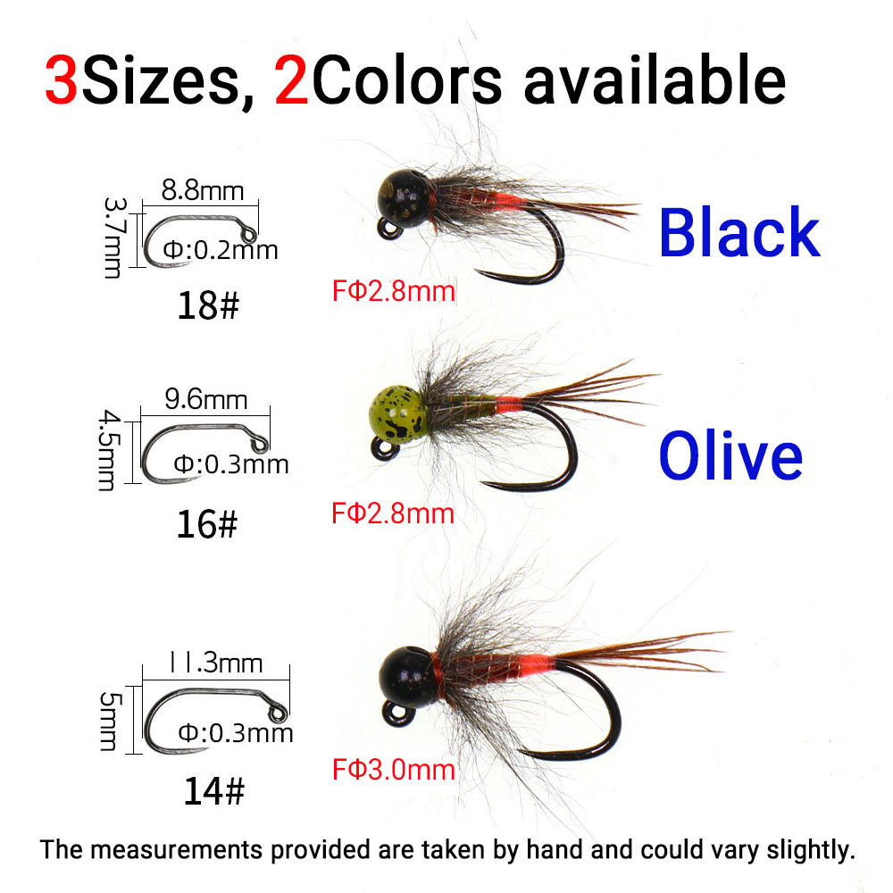 6 stuks Jig Tungsten Bead Head - Fishing Hook Barbless recensie en prijs