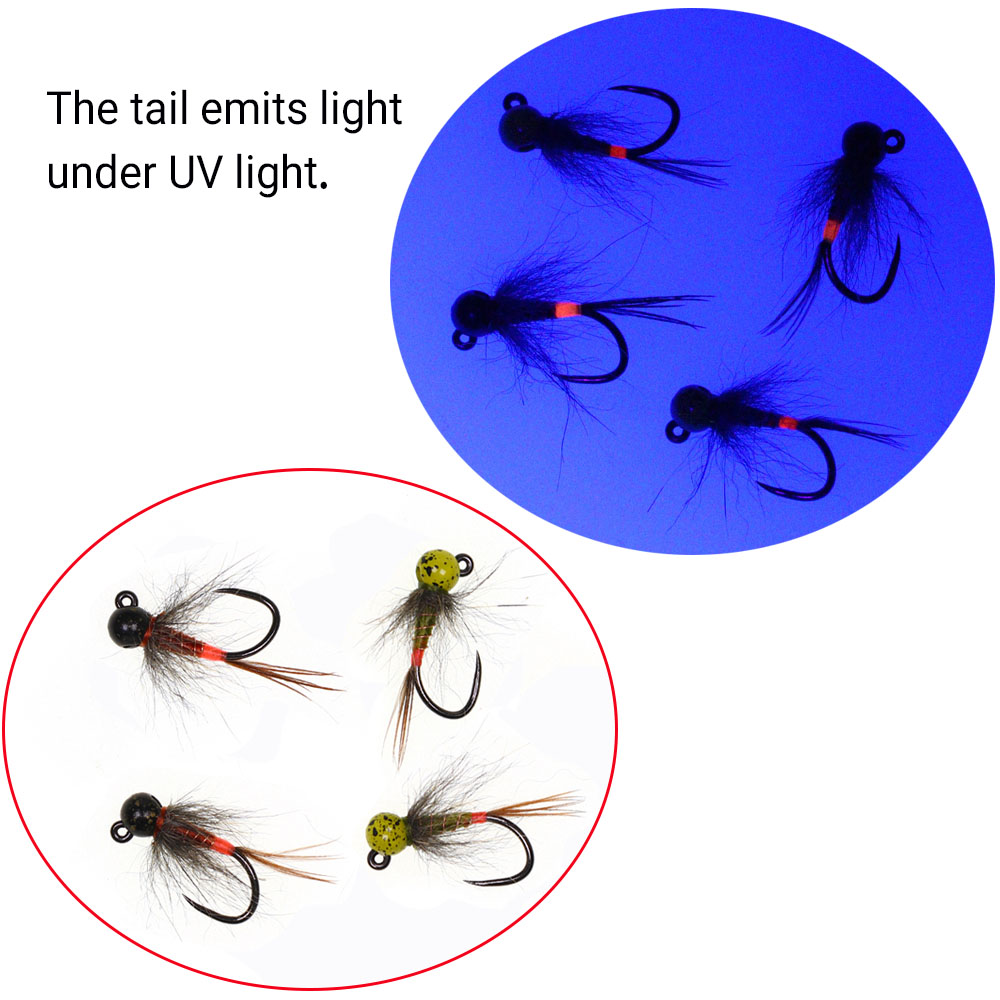 6 stuks Jig Tungsten Bead Head - Fishing Hook Barbless recensie en prijs