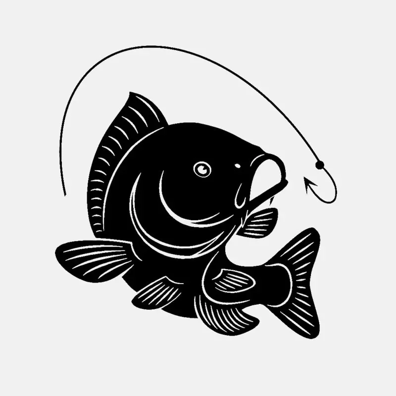 Karper Vissen Haak Decal Decor - Fishing Hook recensie en prijs