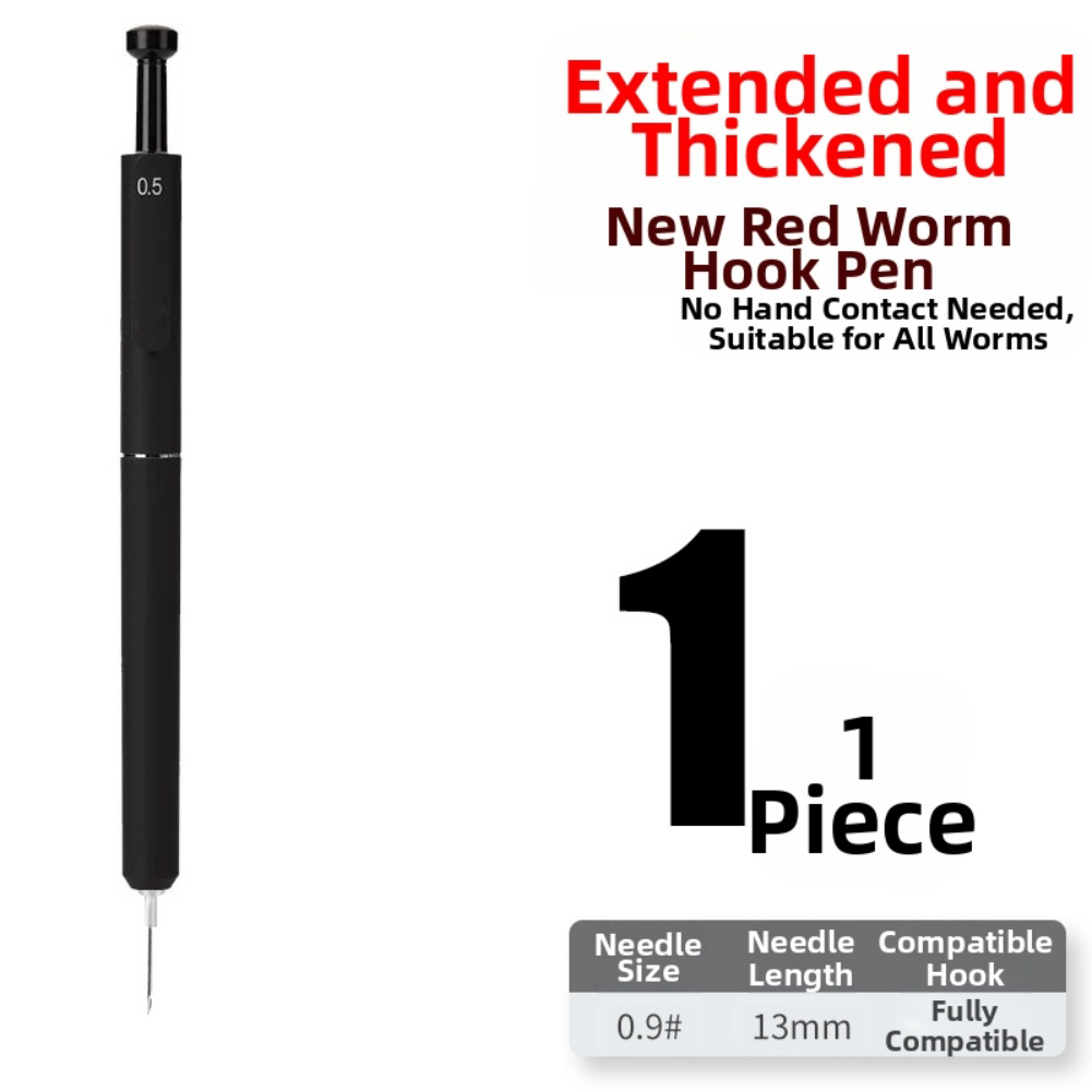 Rode worm aasapparaat voor vis - Fishing Hook Size recensie en prijs