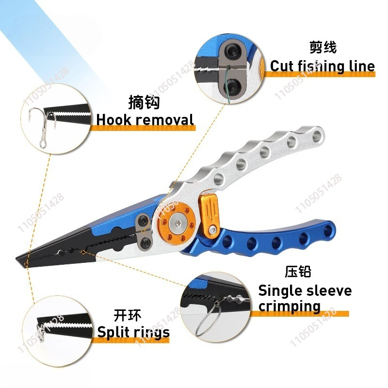 Aluminium visgerei-tang, multi - Fishing Hook Remover recensie en prijs