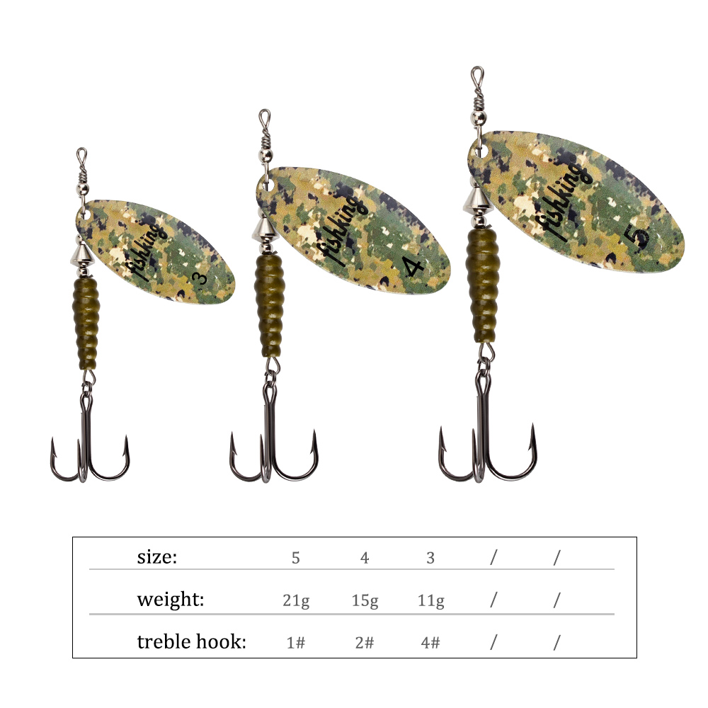 NGB Spinner Aas Vissen Lokken  - Fishing Hook Treble recensie en prijs