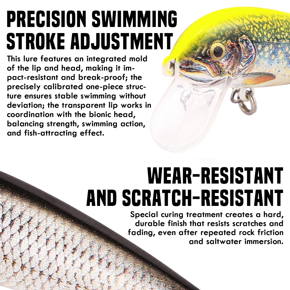 B&U Sinking Minnow-vislokdozen - Fishing Hook Treble recensie en prijs