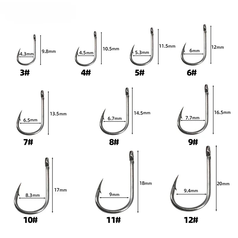 50-1600 stks/doos Vishaken Koo - Fishing Hook Barbless recensie en prijs