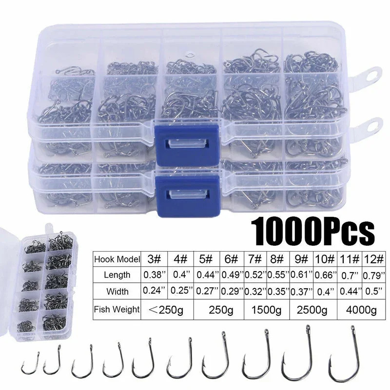 50-1600 stks/doos Vishaken Koo - Fishing Hook Barbless recensie en prijs