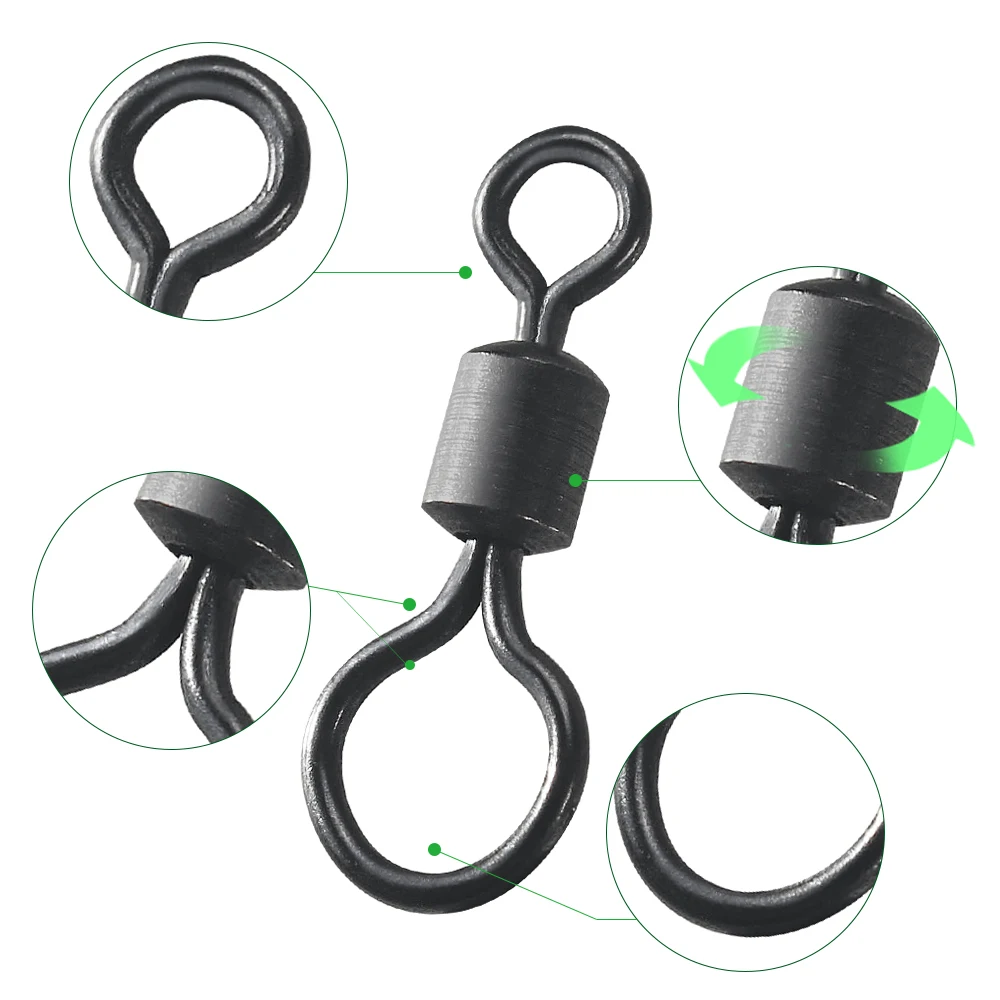 100 Stuks Karpervissen Swivel  - Fishing Hook Size recensie en prijs