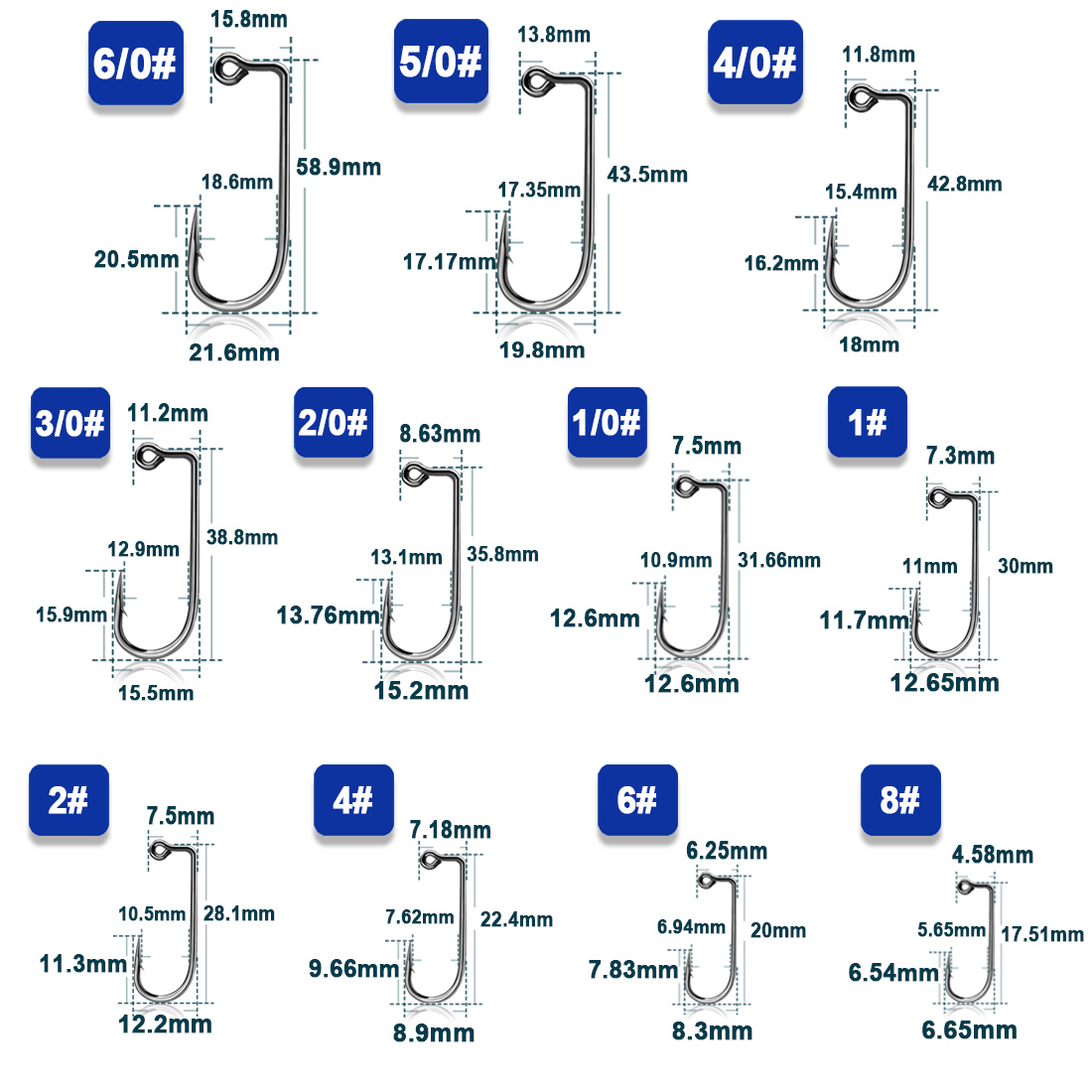 Vissen Jig Haak 50 ~ 200 Stuks - Fishing Hook Offset recensie en prijs