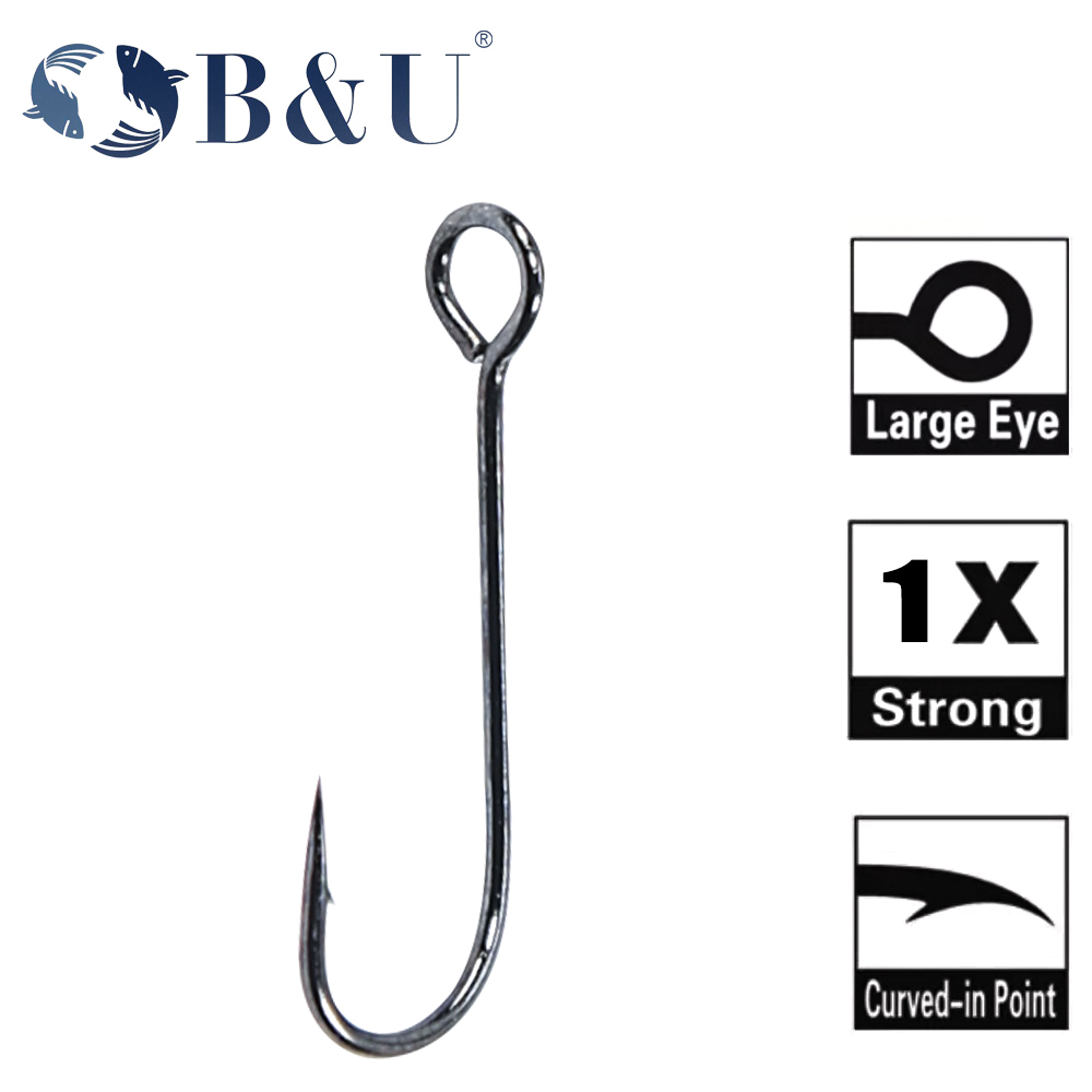 B&U 20 stuks Vishaak Grote Oge - Fishing Hook Barbless recensie en prijs