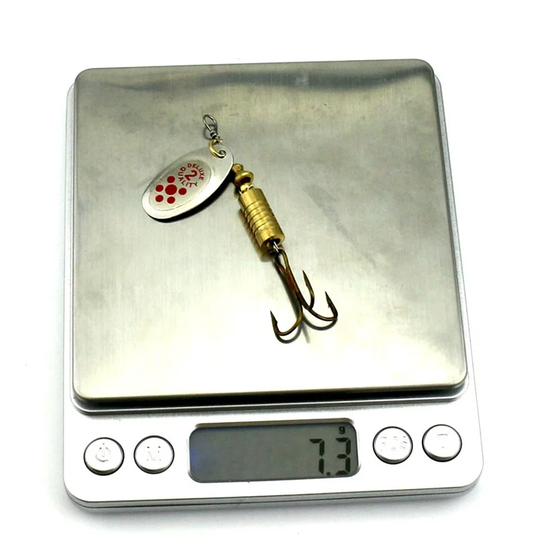 1 STKS Metal Plating Spinner A - Fishing Hook Treble recensie en prijs
