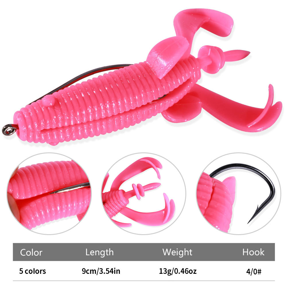 Zwevende zachte kikker aas ver - Fishing Hook Weedless recensie en prijs
