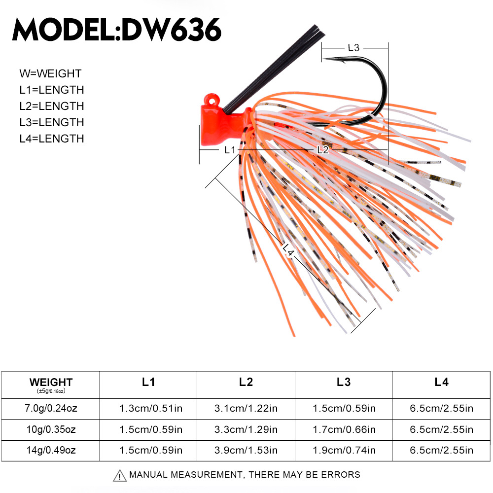 7G 10G 14G Jig Haak Vissen Lok - Fishing Hook Weedless recensie en prijs