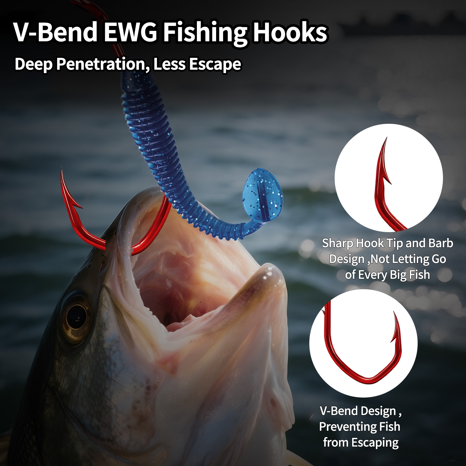 9KM Baitholder Hook 50-100 stu - Fishing Hook Circle recensie en prijs
