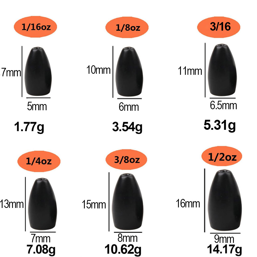 Wolfraamstaal Visgewichten Bul - Fishing Hook Jig recensie en prijs